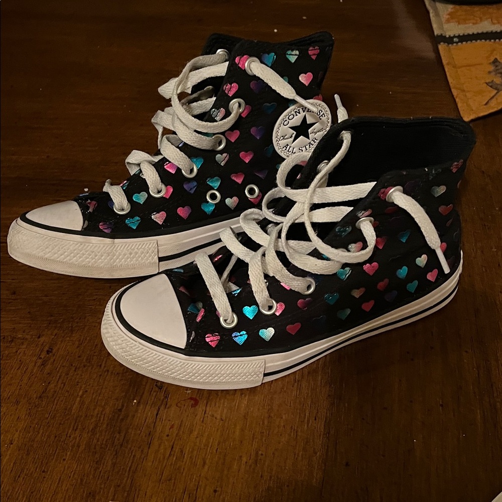 Converse Kids' Multicolor Heart High-Tops